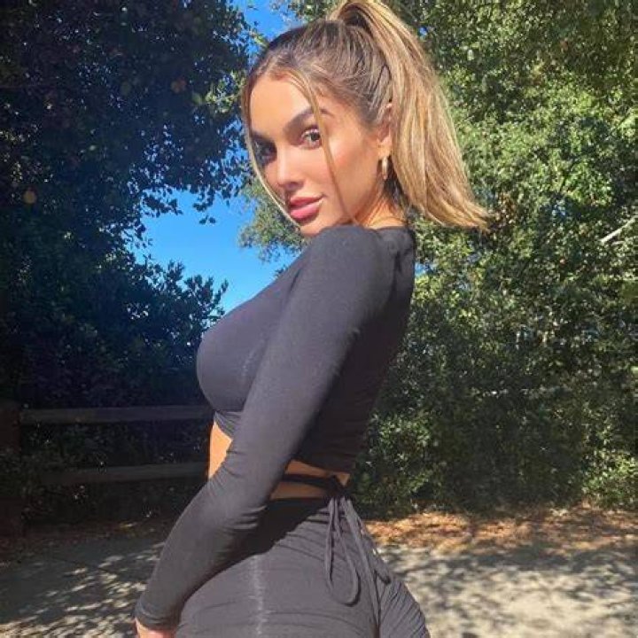 Lyna Perez's silhouette tells a tale of grace, beauty, and captivating curves