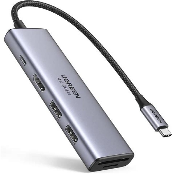 USB C HUB 4K 60Hz, Dockteck USBC Multiport Adapter 5in1 with 4K HDMI, 100W Power